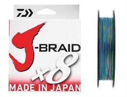 Daiwa J-Braid 8 Kat 150M Multicolor Renkli İp Misina # 0,20 Mm